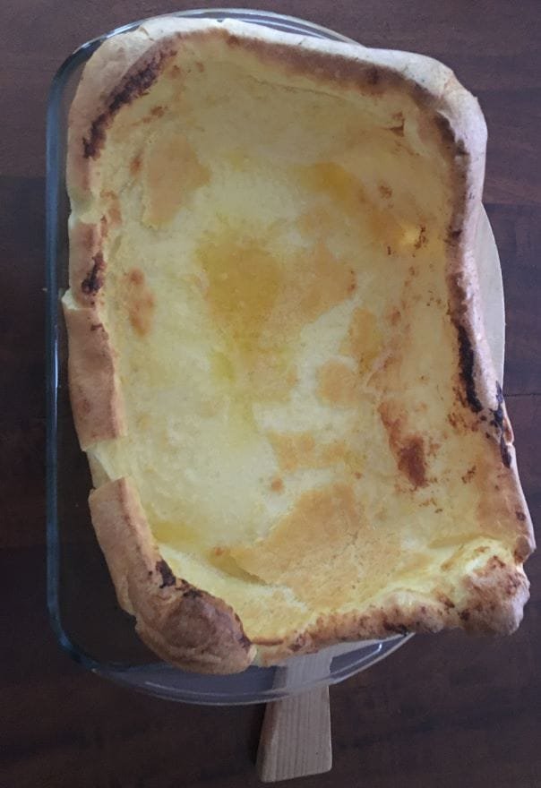 Oven Pancake (German Pancake). Great breakfast dish.
