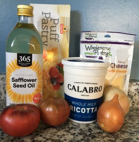 Tomato Ricotta Tart-ingredients