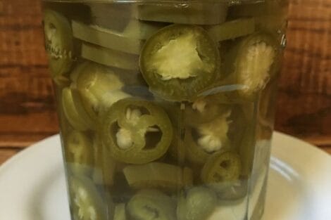 Refrigerator Pickled Jalapeño Peppers