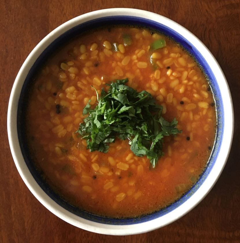 Indian moong dal. Very popular dish, highly nutritious and easy to digest.