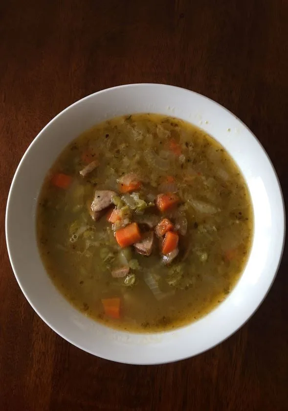 green split pea soup