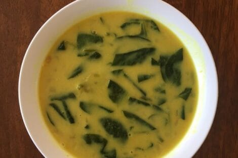 green split soup Indian style
