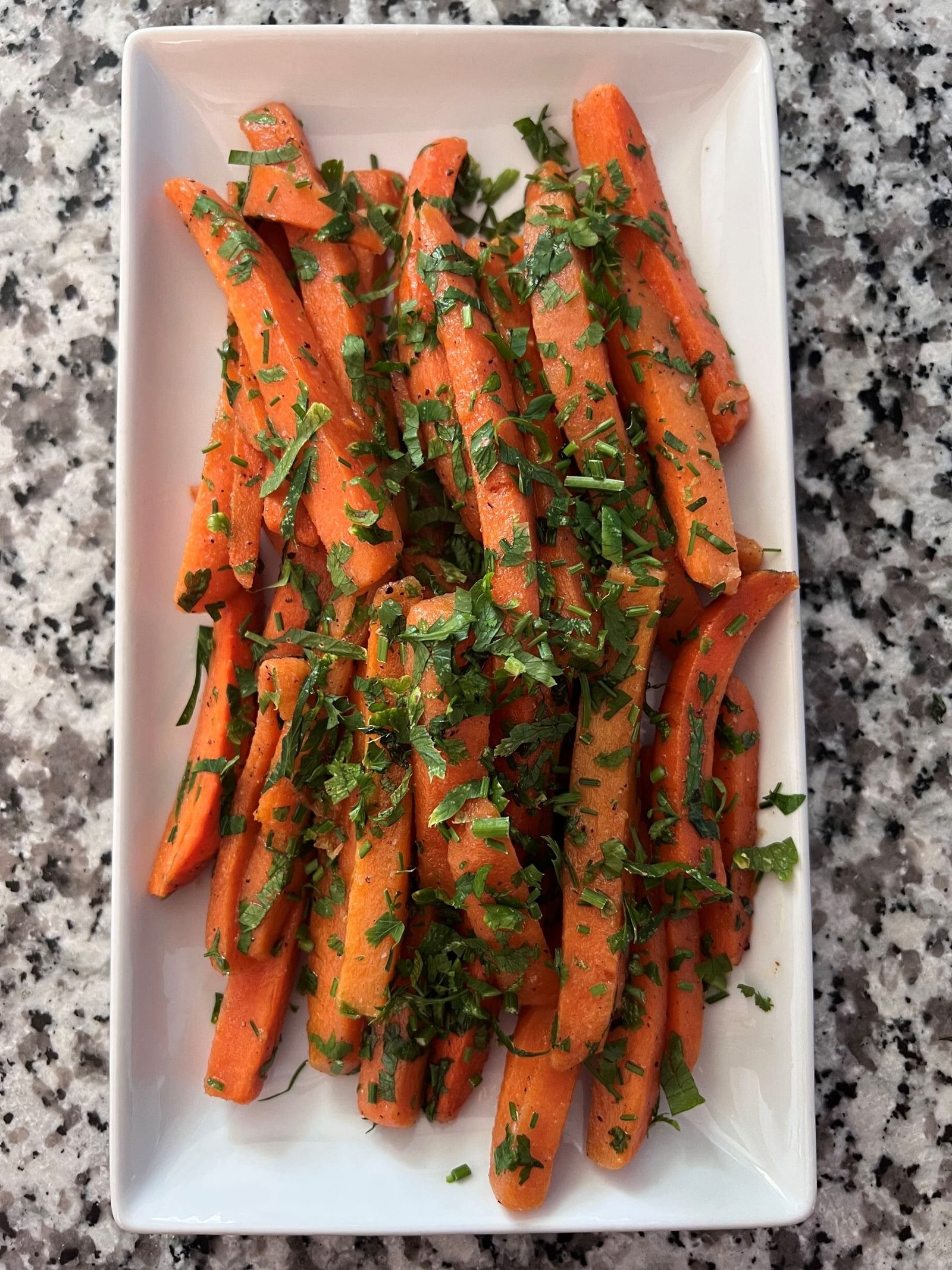 carrots with butter and parsley
