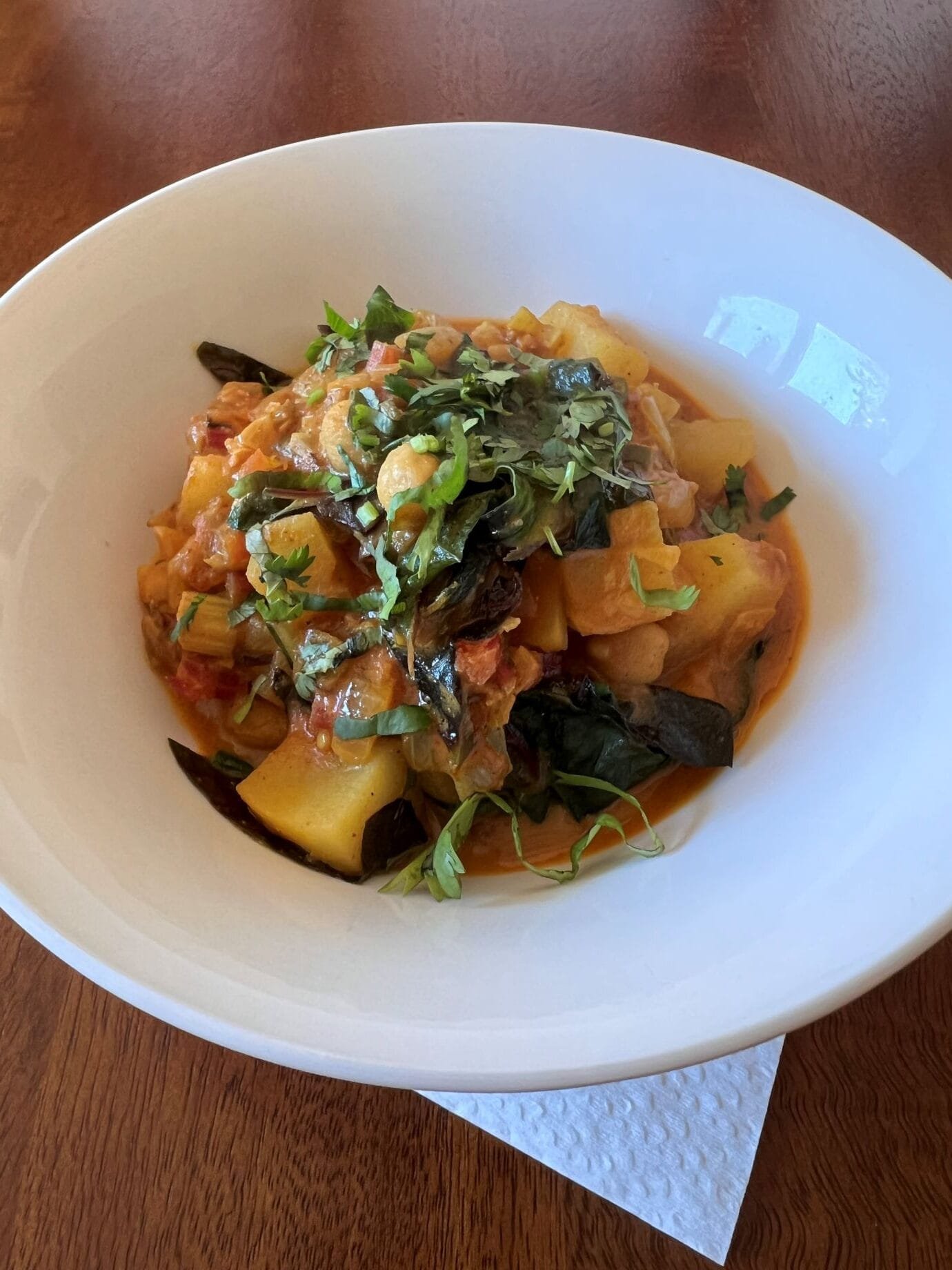 Swiss Chard and Potato Curry