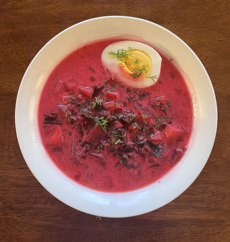 Polish beet soup