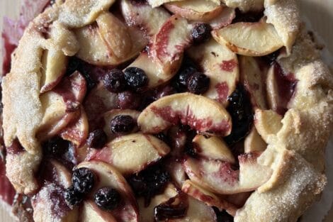 Peach Blueberry Galette