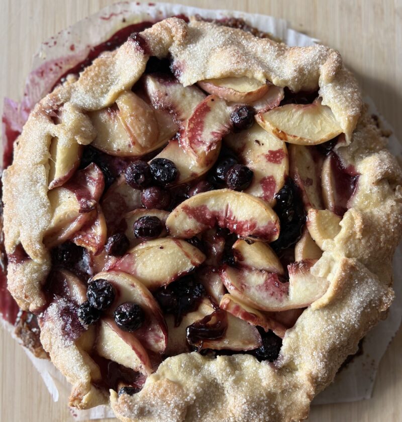 Peach Blueberry Galette