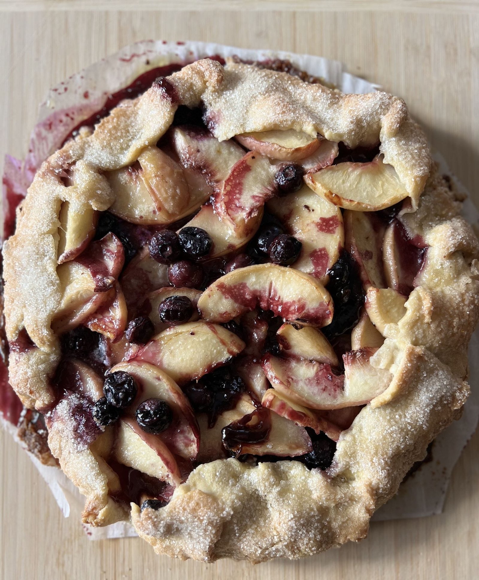 Peach and Blueberry Galette