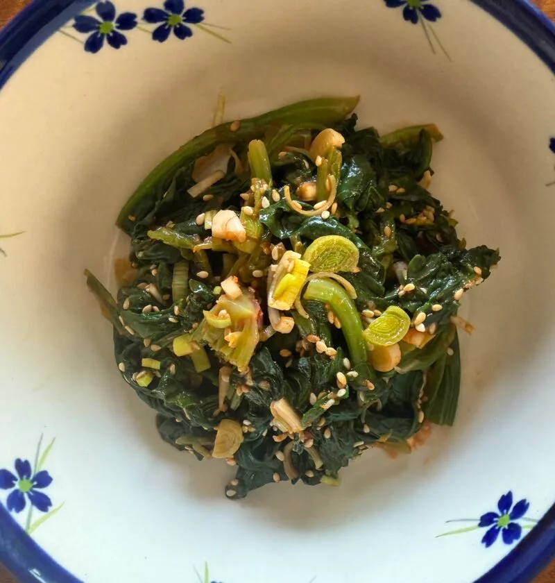 Korean Spinach banchan