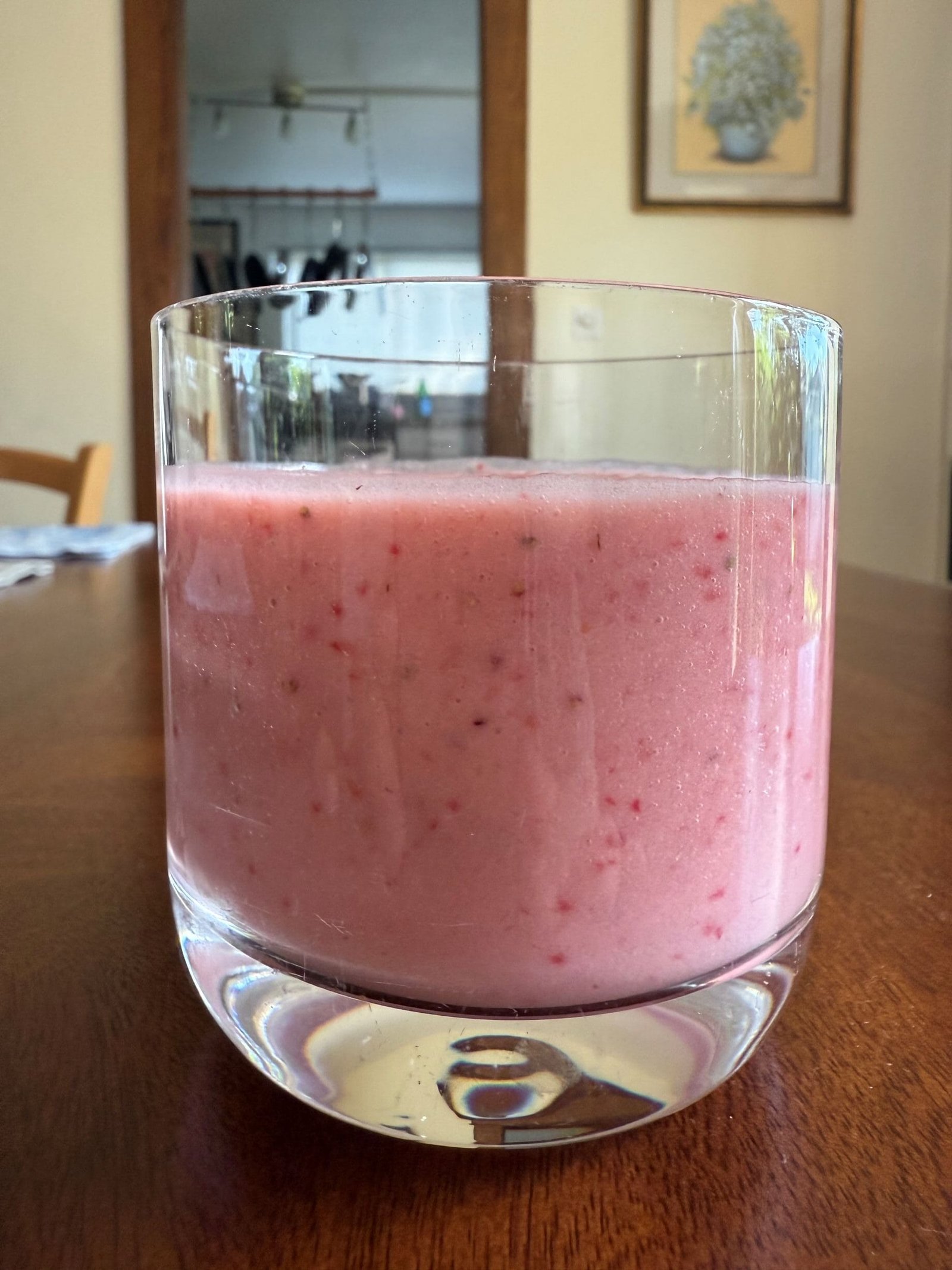 strawberry coconut milk smoothie
