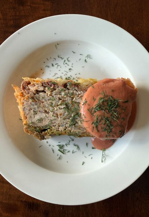 stuffed cabbage terrine