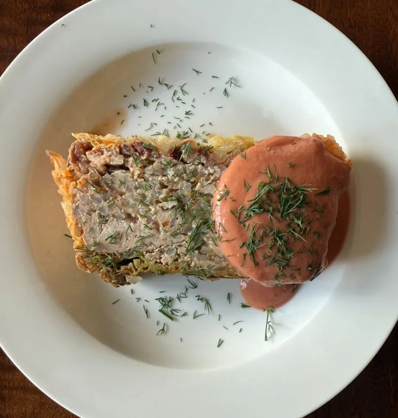 stuffed cabbage terrine
