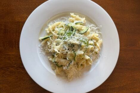 Creamy Zucchini pasta