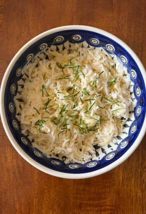 black radish salad