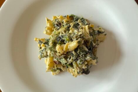 Swiss chard with feta