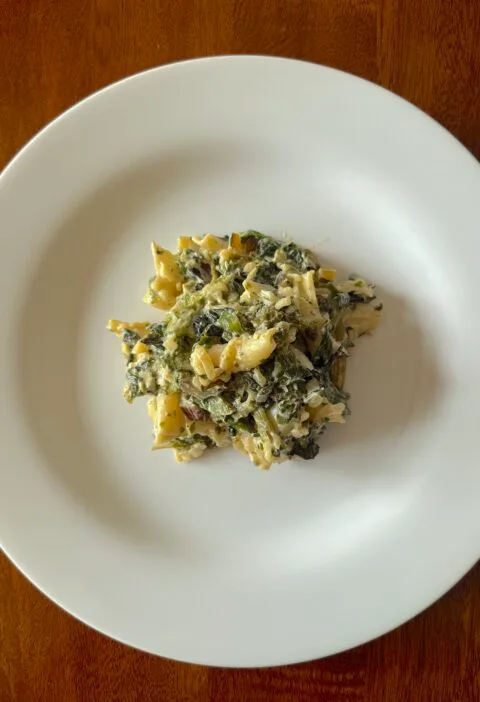 Swiss chard with feta