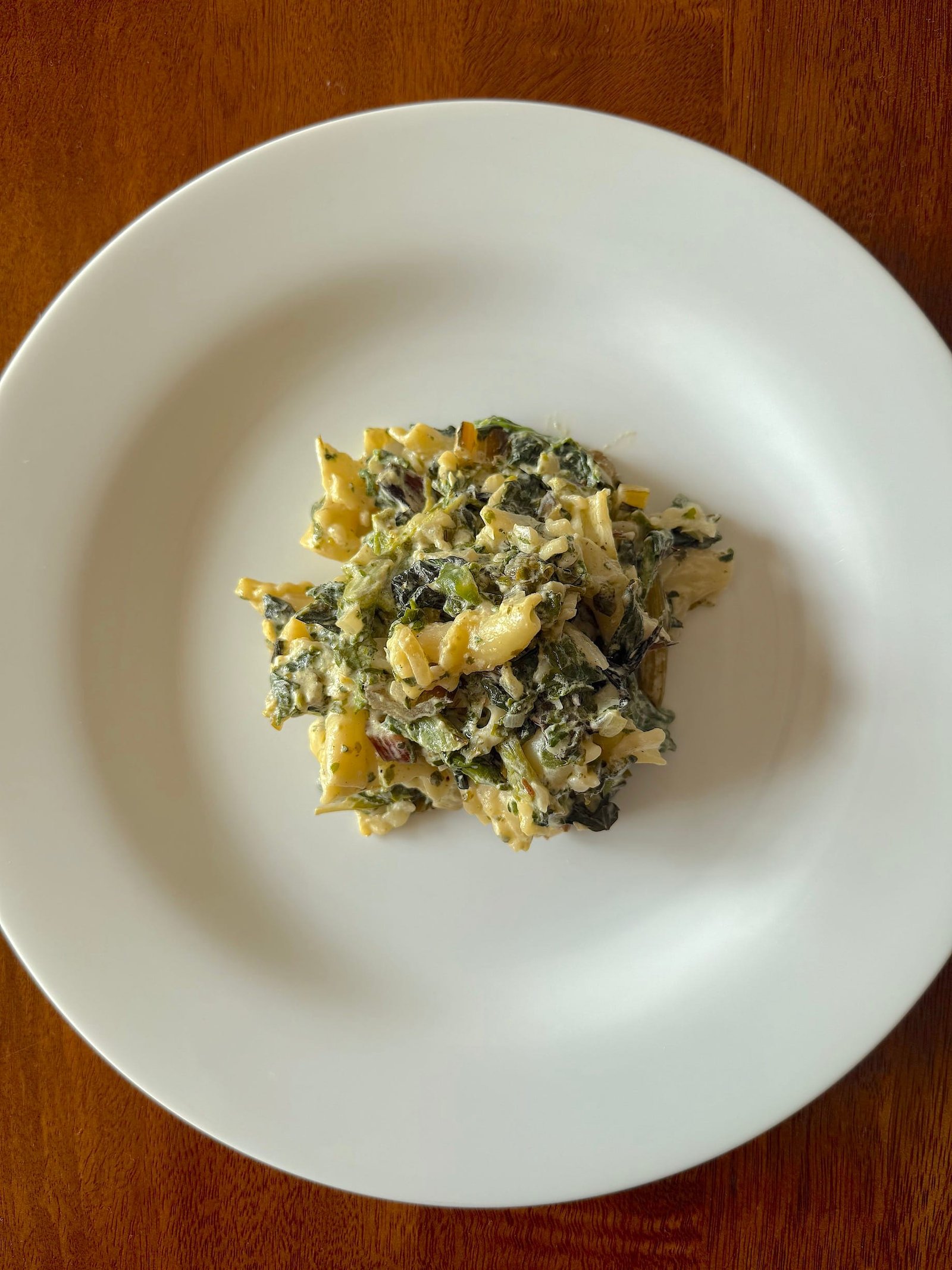 Swiss chard with spinach and feta