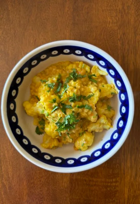 cauliflower and red lentil