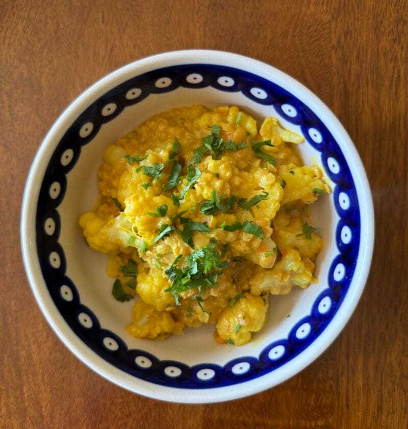 caulifour and red lentil