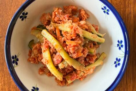 zucchini in meat