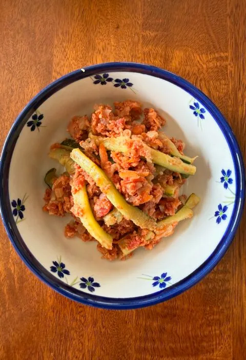 zucchini in meat